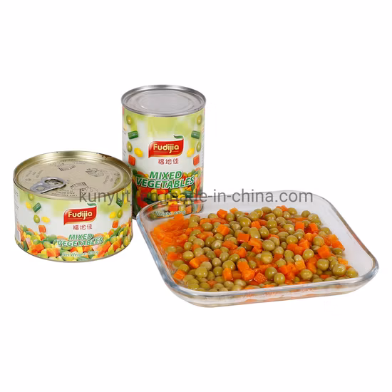 Nuovo raccolto di verdure miste fresche in scatola di verdure miste in vendita